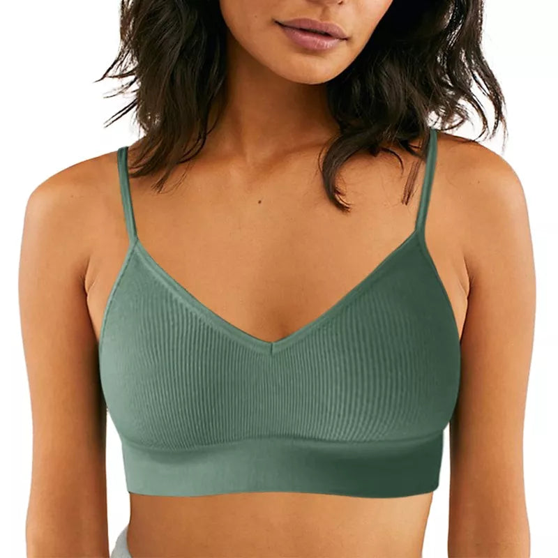 Womens Ribbed Sports Bra