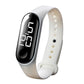 White Gold Digital Watch