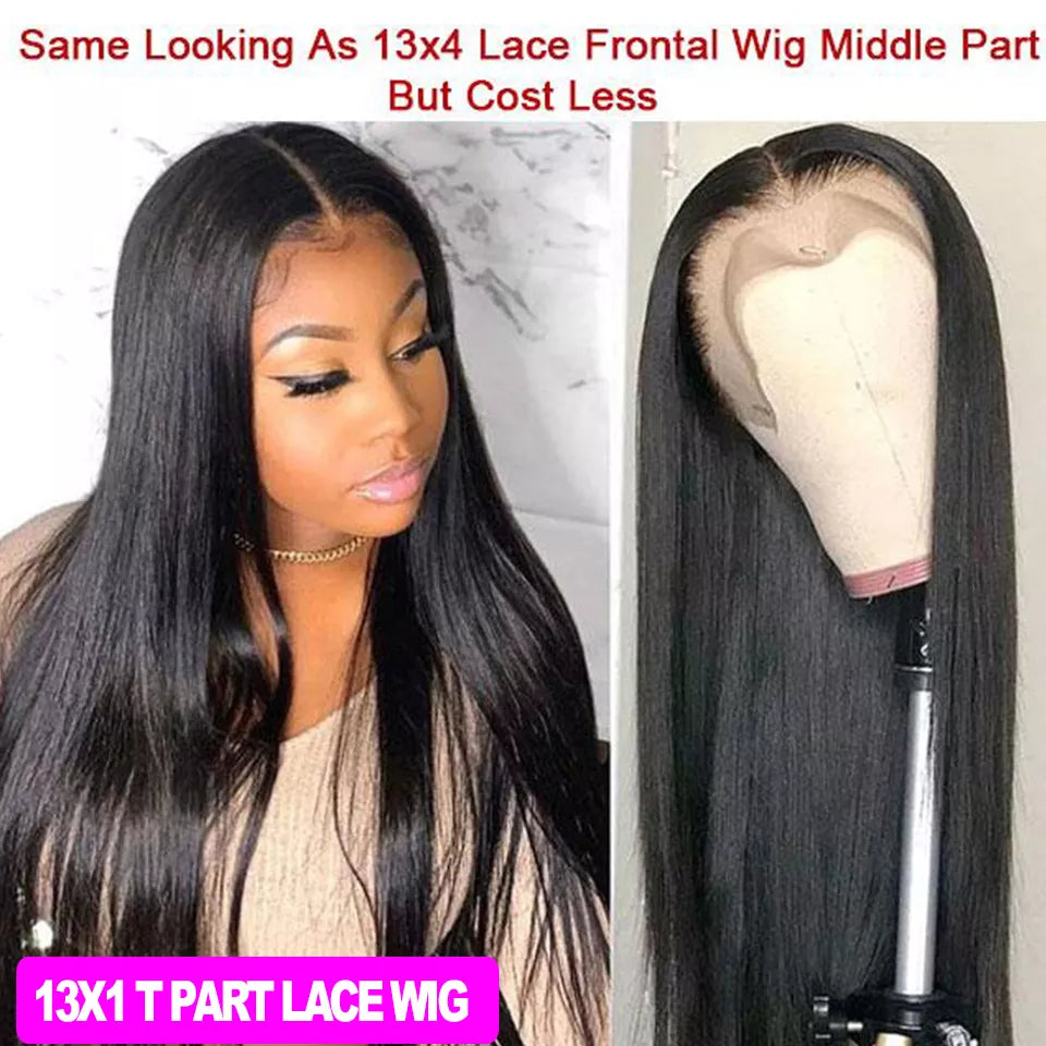 Peruvian 13x4 Lace Front Human Hair Wigs Straight T Part Human Hair Wigs For Black Women 13x6 Lace Frontal Wig 4x4 Lace Wigs