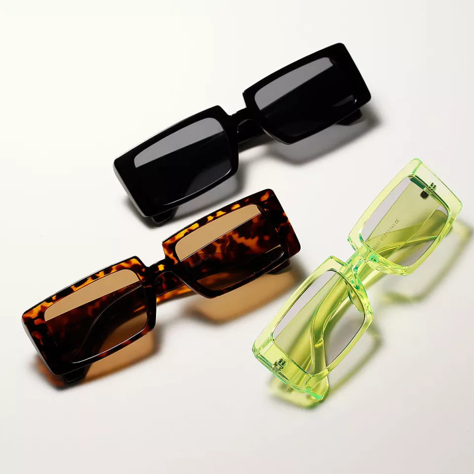 Rectangle Date Display Sunglasses