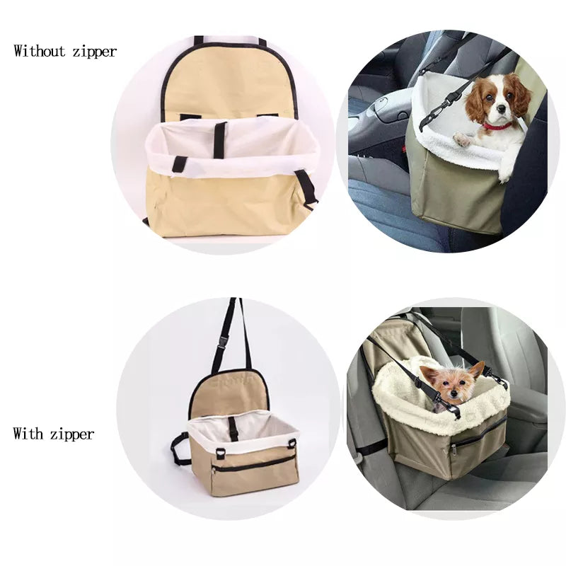 Portable Dog Car Seat Pet Carrier Car Seat For Dogs Cats Transportation Safe Folding Hammock Carrier Basket Dog Cars Accessories