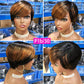 Short Pixie Cut Wig Cheap Human Hair Wigs Straight Bob Wigs With Bangs Full Machine Human Hair Wig for Black Women Black & Ombre