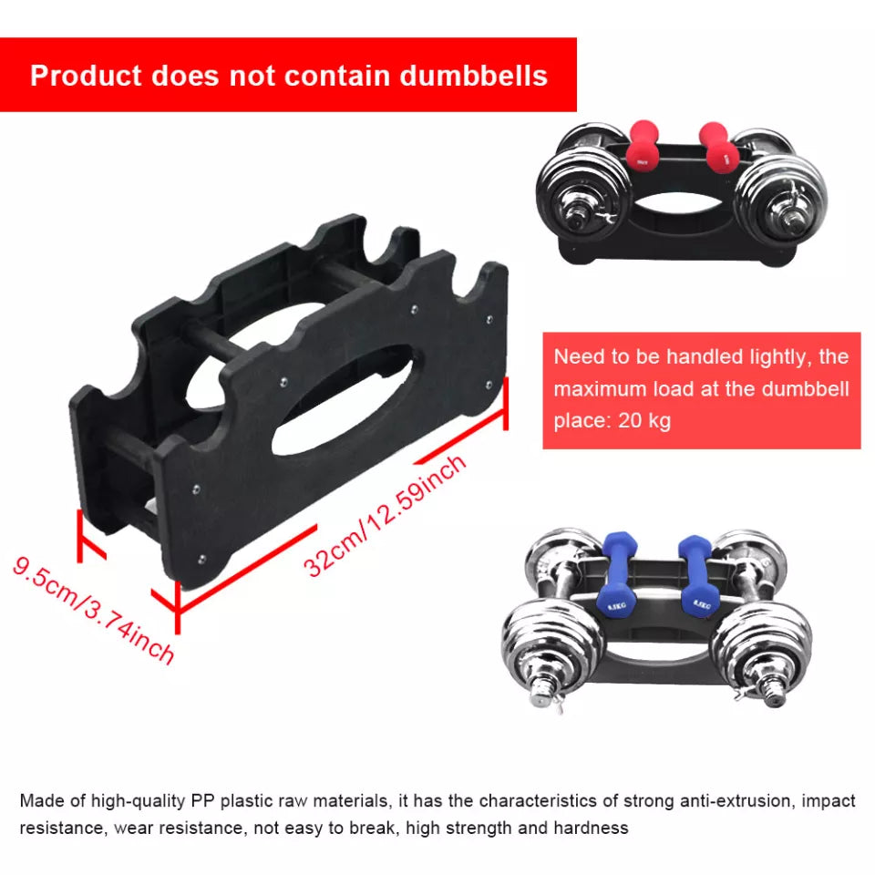 Household Dumbbell Bracket Fitness Dumbbells Equipment Rack Support Stands Weightlifting Holder Accessories for Household Use