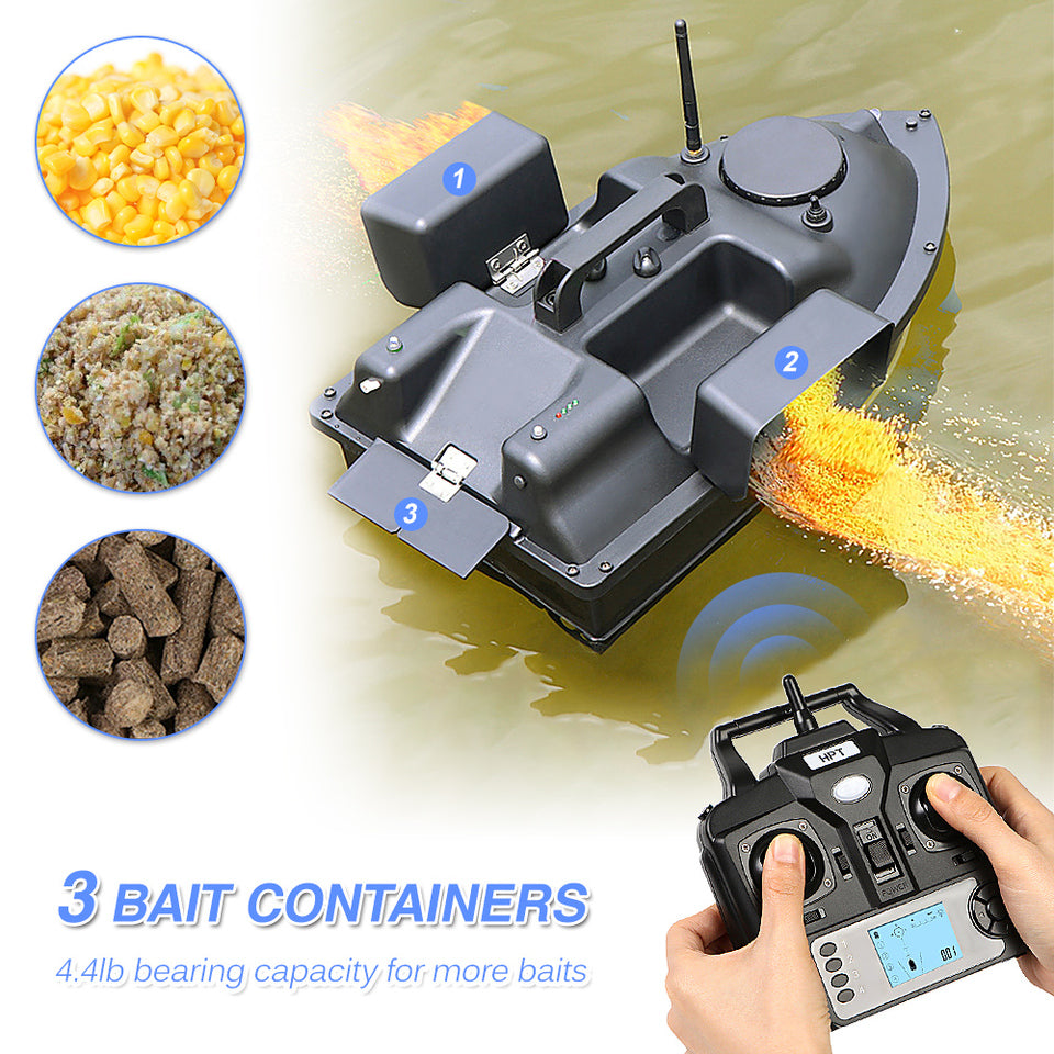 VIP 2PCS V18 Smart RC Bait Boat Toys Wireless Fish Finder Ship Boat Remote Control 500M Fishing Boats Speedboat Fishing Tool