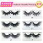 Mink Eyelash 10/30/50 Pairs Fake Lashes Wholesale 3D 5D Mink Lashes Packaging Boxes Magnetic Eyelashes Mink 25mm Lashes In Bulk