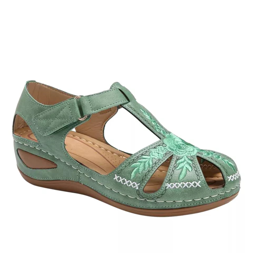 Heeled Flax Sandals