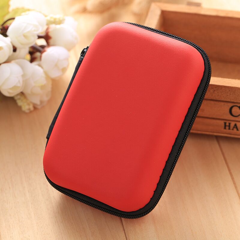 Portable Headphone Storage Bag Protective Container Colorful Headphone Case Travel Earphone Data Cable Charger Storage Organizer