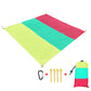 Large Size Beach Towels Mat Sand Beach Blanket Sand Proof Oversized Pocket Beach Swimming Pool Mat Beach Accessories Picnic Mat