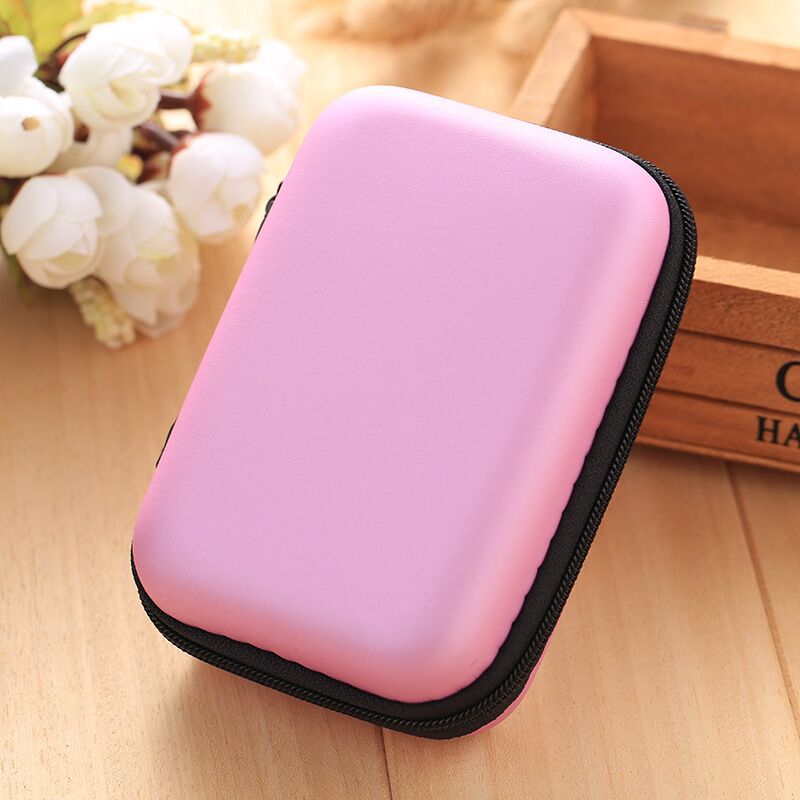 Portable Headphone Storage Bag Protective Container Colorful Headphone Case Travel Earphone Data Cable Charger Storage Organizer